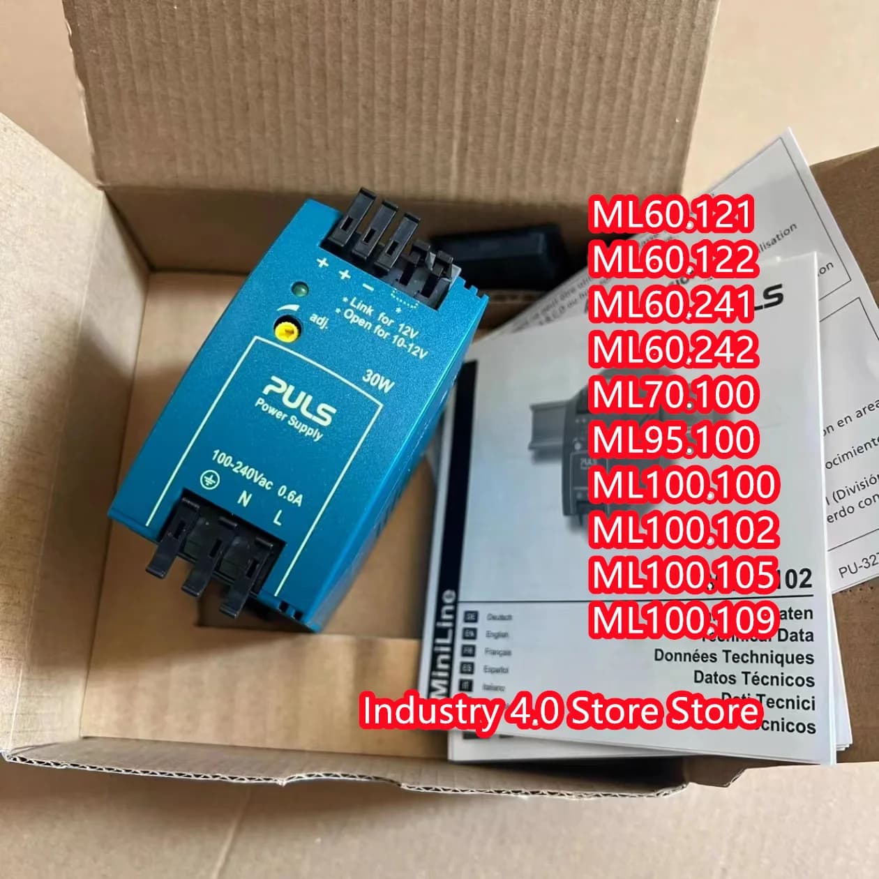 ML70.100,ML95.100,1-phase system,New stock for DIN rail Power supply