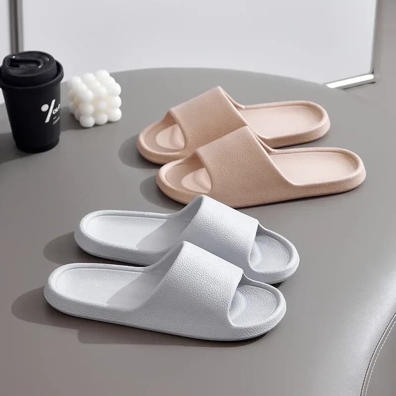Home Slippers Summer Sandals Wear-resistant Mute Male Slipper Men and Women House Shoes Tasteless Anti-slip EVA Material Man