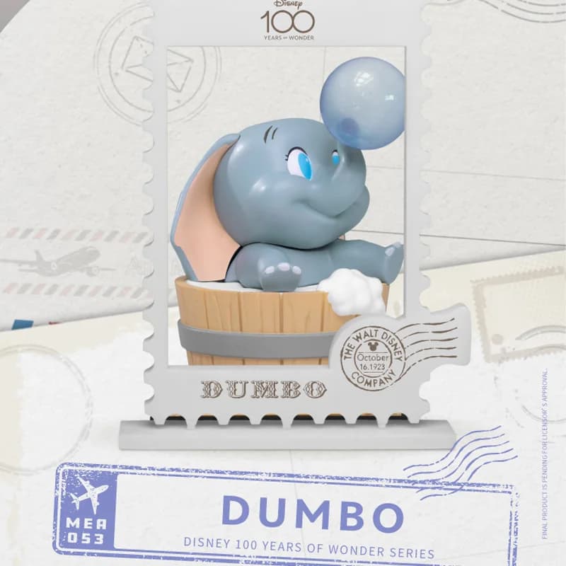 Disney Beast Kingdom100th Anniversary Winnie The Pooh Dumbo The Little Mermaid Stamp Version Ornament High Quality Collectible