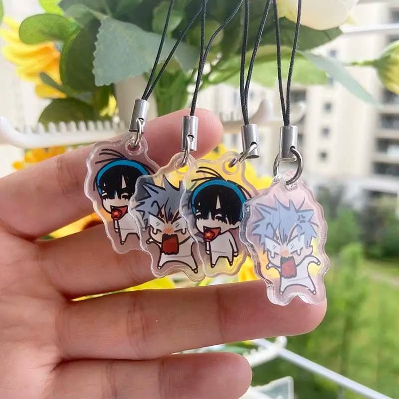 Till Ivan Mini Anime KeyChain ALIEN STAGE Men Key Chain for Women Fashion Creative Game Figure Acrylic Keyring Pendant Gifts
