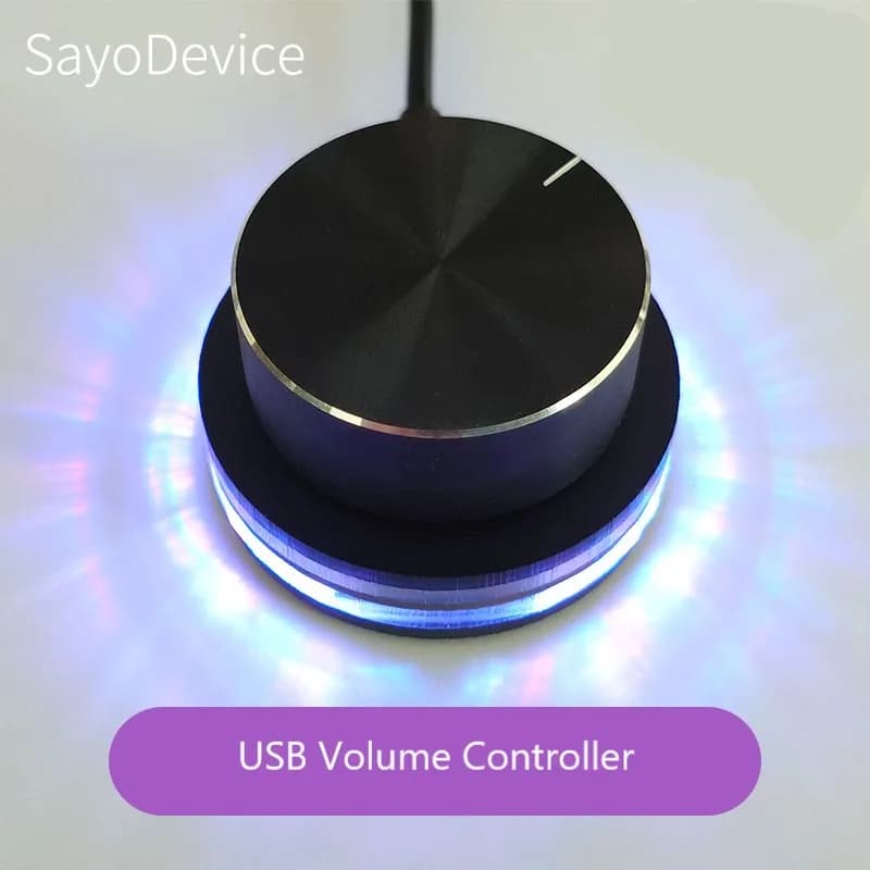 USB Volume Controller Surface Dial knob Customized Support Shortcut Keys Macro Prorgammable RGB