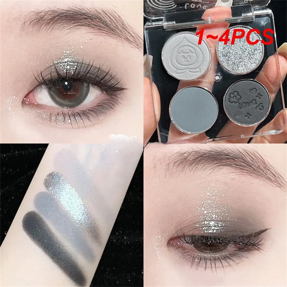 1~4PCS Eye Shadow Palette Matte Finish High Quality Smoky Earthy Eyeshadow Cute Eyeshadow Palette Facial Makeup