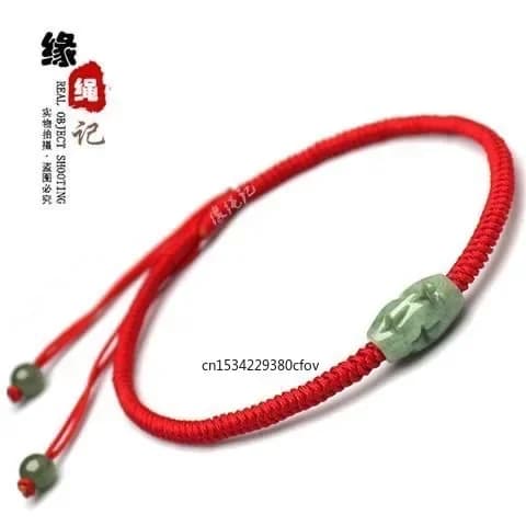 Customized Natural Jade Emerald Hollow Beads Bracelet Adjustable Bangle Jewellery Fashion Accessories Hand-Carved Woman Amulet
