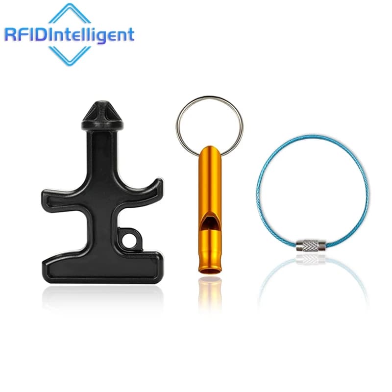 Portable Self Defense Keychain Tactical EDC Tools Keyring Emergency Glass Breaker Duron Drill Stinger Outdoor Survival Supplies