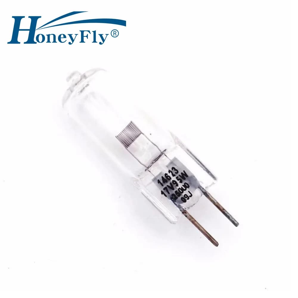 HoneyFly 14623 G6.35 Halogen Lamp 17V 95W Warmwhite DN-2500 Clear Crystal Light Dental Chair Medical Operation Lighting Bulb