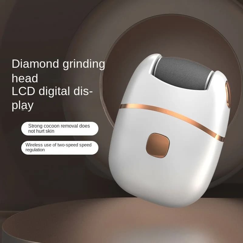 Rechargeable electric foot grinder - thick leather polishing, gentle exfoliation, painless calluses removal, portable, suitable