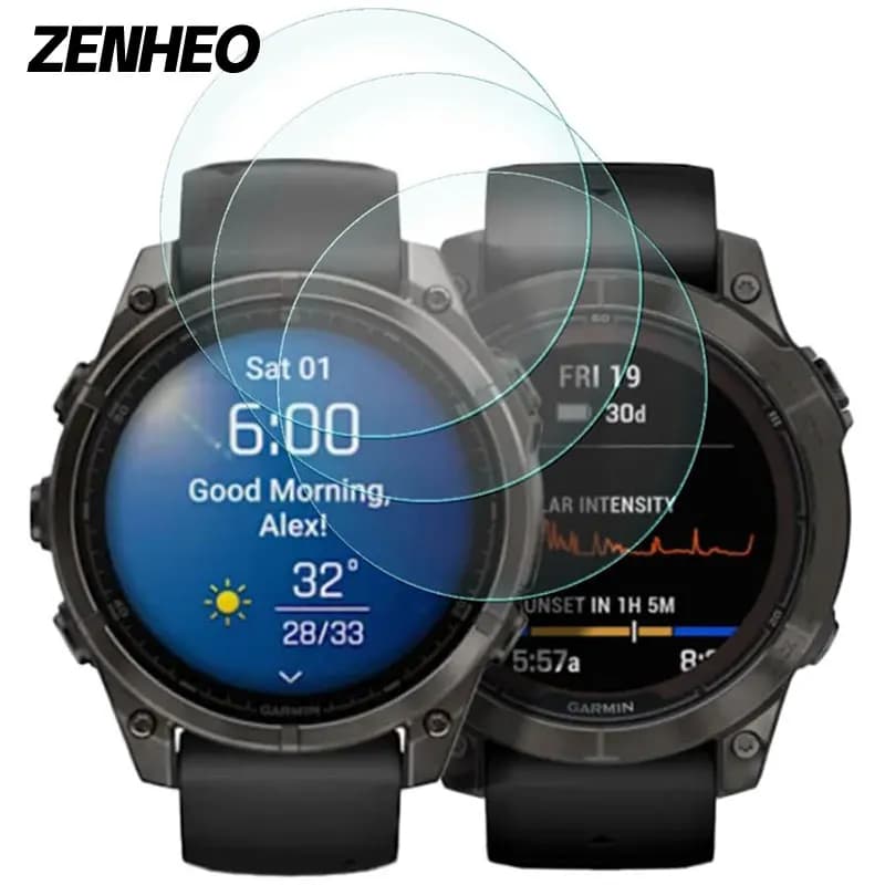 Screen Protector Tempered Glass For Garmin Fenix 8 51mm 43mm 47mm HD Anti-scratch Full Coverage Watch Protective Film(Not Glass)