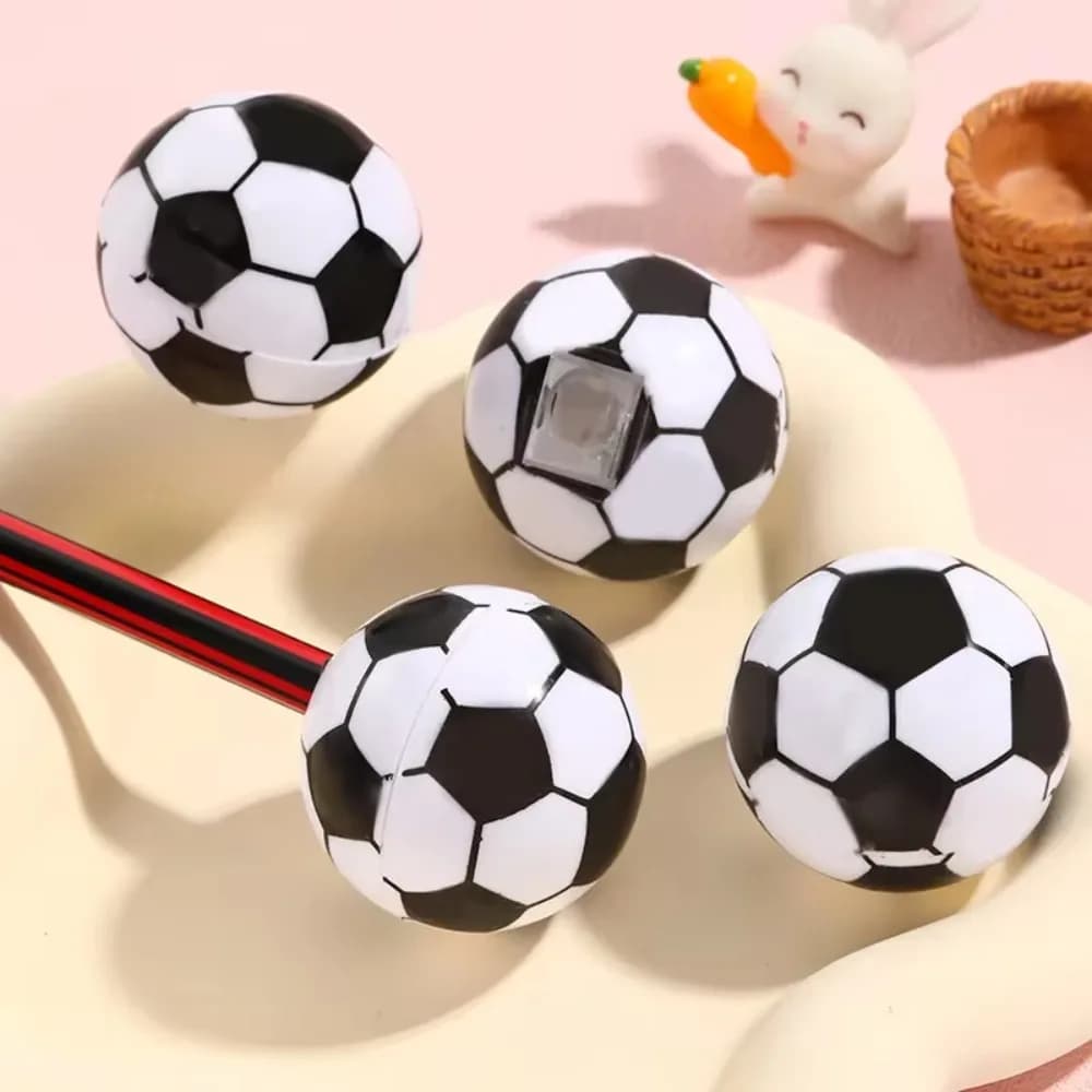 1Pcs Single-hole Mini Soccer Pencil Sharpener for Kids Creative Trend Football Shape Sharpeners Practical Office School Supplies