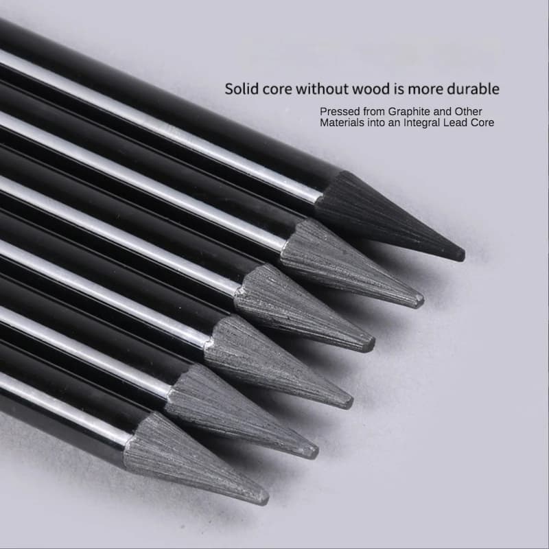 Carbonized Pencil Set Soft Medium Hard Charcoal Full Charcoal Carbon Drawing Sketch Charcoal Solid Core Graphite Pencil 3/6 Pcs