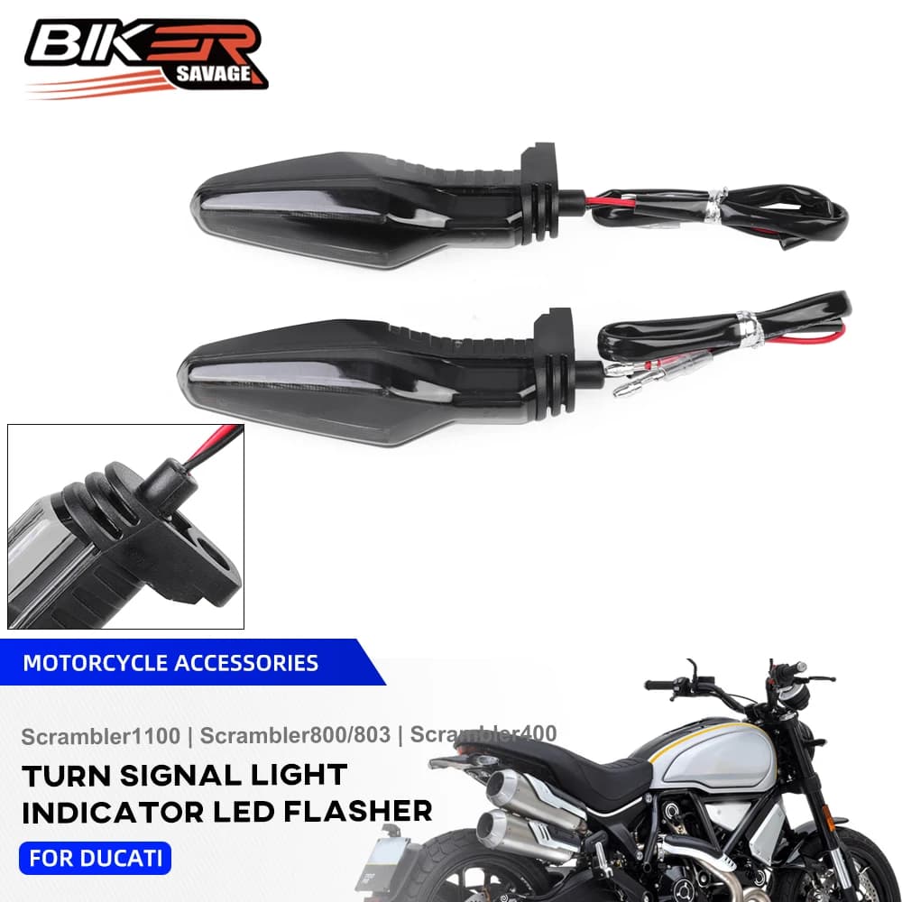 Motorcycle LED Turn Signal Light For Ducati Scrambler 1100 Scrambler 800/803 Scrambler 400 Flasher Indicator Lamp Accessories