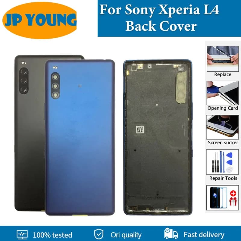 Original For Sony Xperia L4 Back Battery Cover Back Housing Door Rear Case For Sony L4 Battery Cover XQ-AD52 XQ-AD51 Replacement