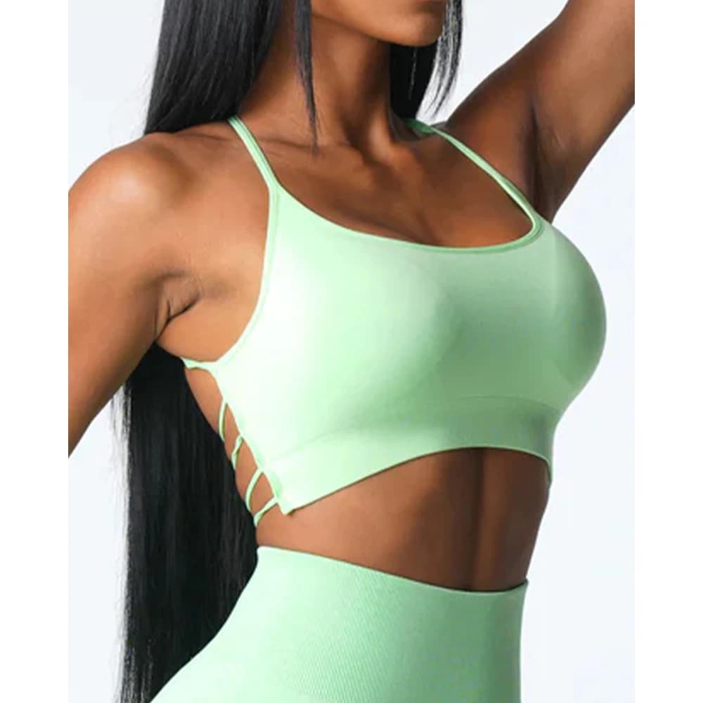 Invincible Seamless Bra Spandex Woman Fitness Elastic Breathable Breast Enhancement Leisure Sports Underwear Yoga bra