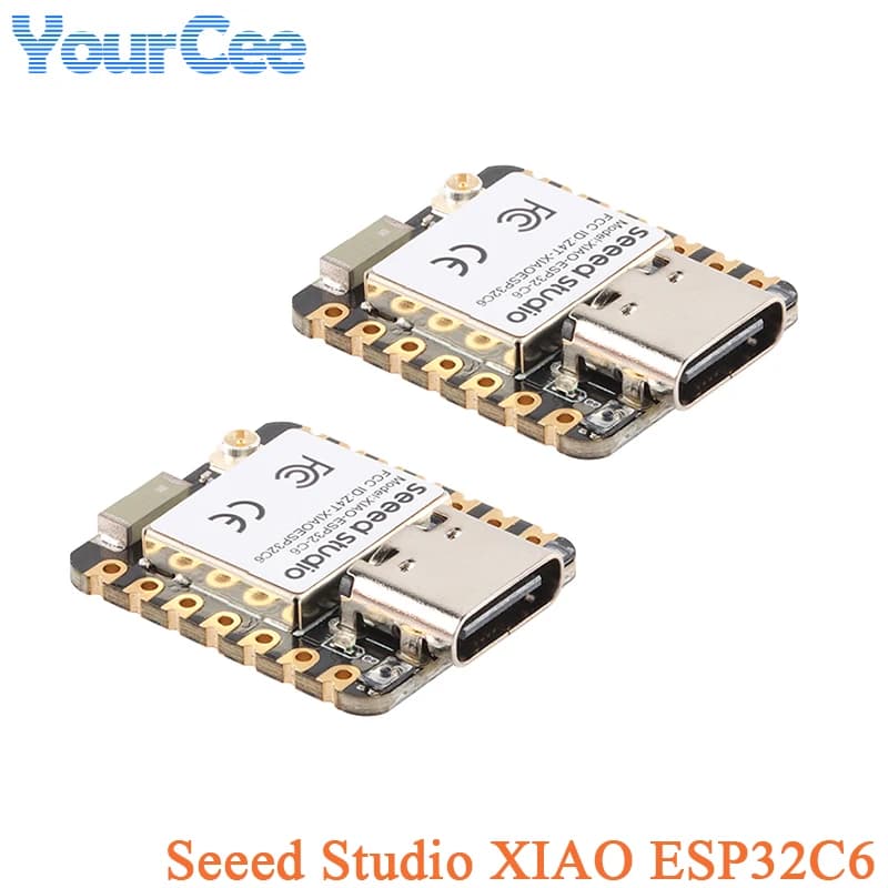 10pcs/1pc ESP32 Seeed Studio XIAO ESP32C6 WiFi 6+Bluetooth-compatible Ble 5 Support Zigbee Matter Wireless Development Board