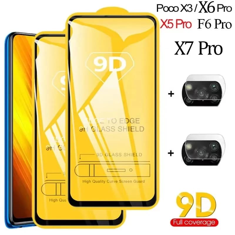 poco x3, poco-x7-pro x6 pro tempered glass for poco x3 pro glass x5 x6 film poko x7 pro xiaomi poco x3 pro screen protector