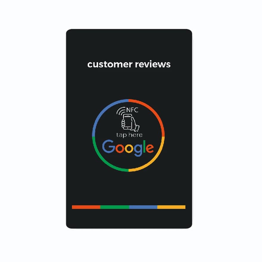 Universal NFC Cards Google Review NFC Card  Increase Your Reviews PVC Material Standard Card Size