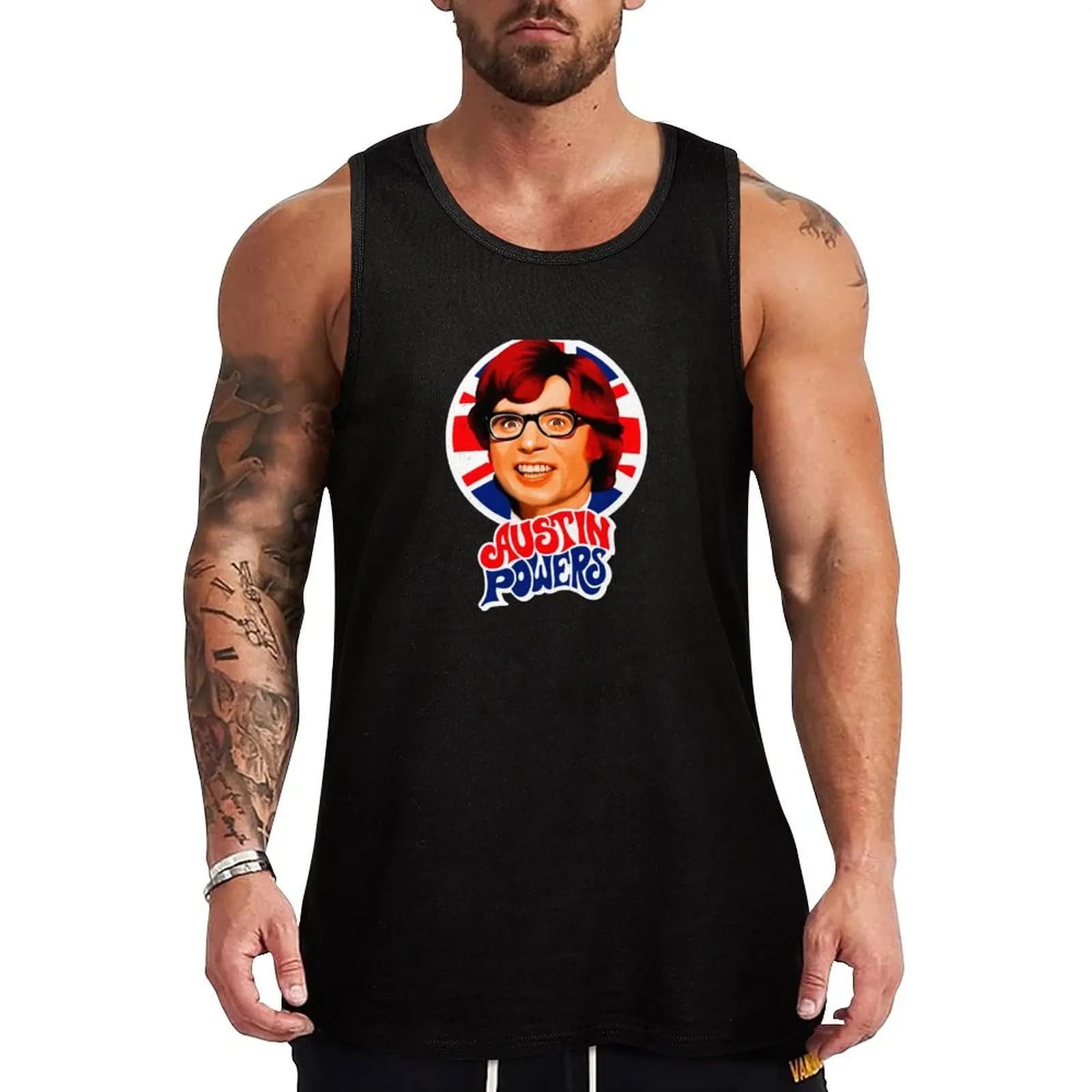 Austin powers Tank Top Vest muscular man Clothing
