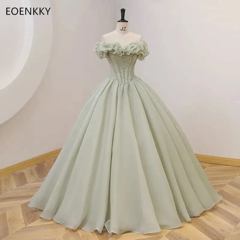 Elegant Women Evening Dress One Shoulder Sleeves Tight Fitting Corset Backless A-line Graduation Party Dress Customized