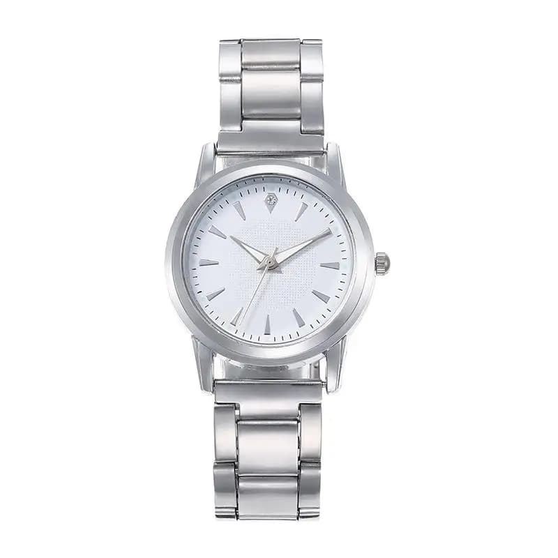 2023 new casual simple hundred with fashion watches foreign trade iron band quartz wristwatch students small watch quartz watch