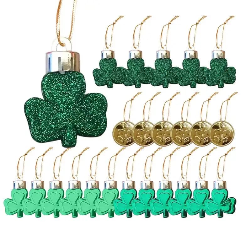 St. Patrick's Day Tree Ornaments St. Patricks Day Decorative Shamrock Pendant Cute Party Favors For Wall Porch Front Door