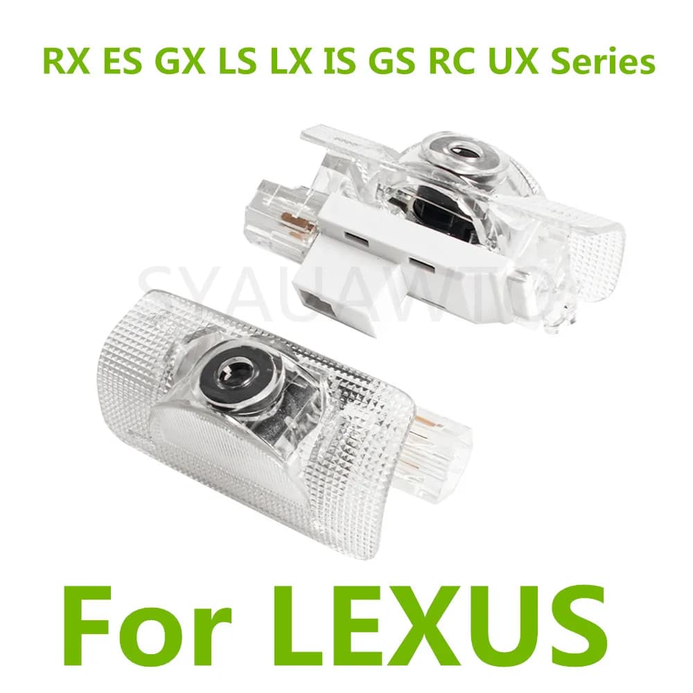 2 For LEXUS ES 300H ES300H ES350 RX GX LS LX IS GS RC UX Series IS LED Car Door Interior Ghost Shadow Welcome Light Accessories