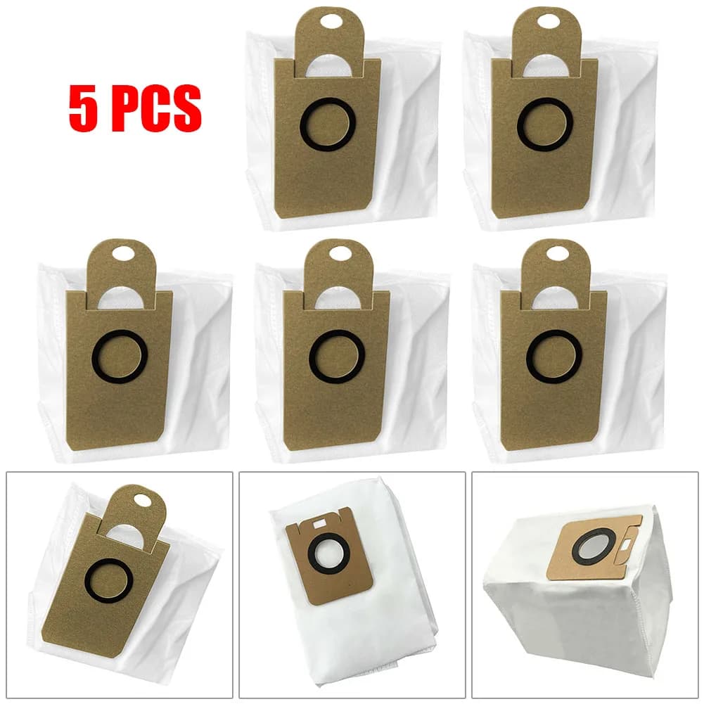 5pcs Dust Bags Collector Set For IMOU RV-L11-A 3 In 1 Vacuum Cleaner Replacement Dust Bag With Mop Cloth Spare Part Washable