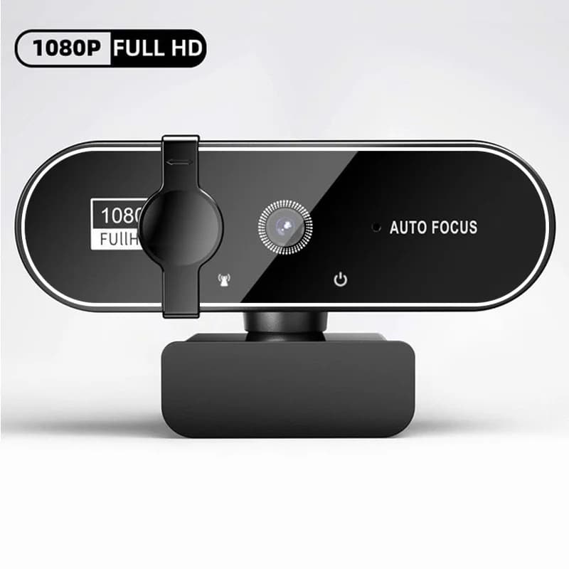 Webcam 1080P Full HD Webcam with Microphone, USB Webcam for 4K Autofocus PC Laptop Video Recording Camera