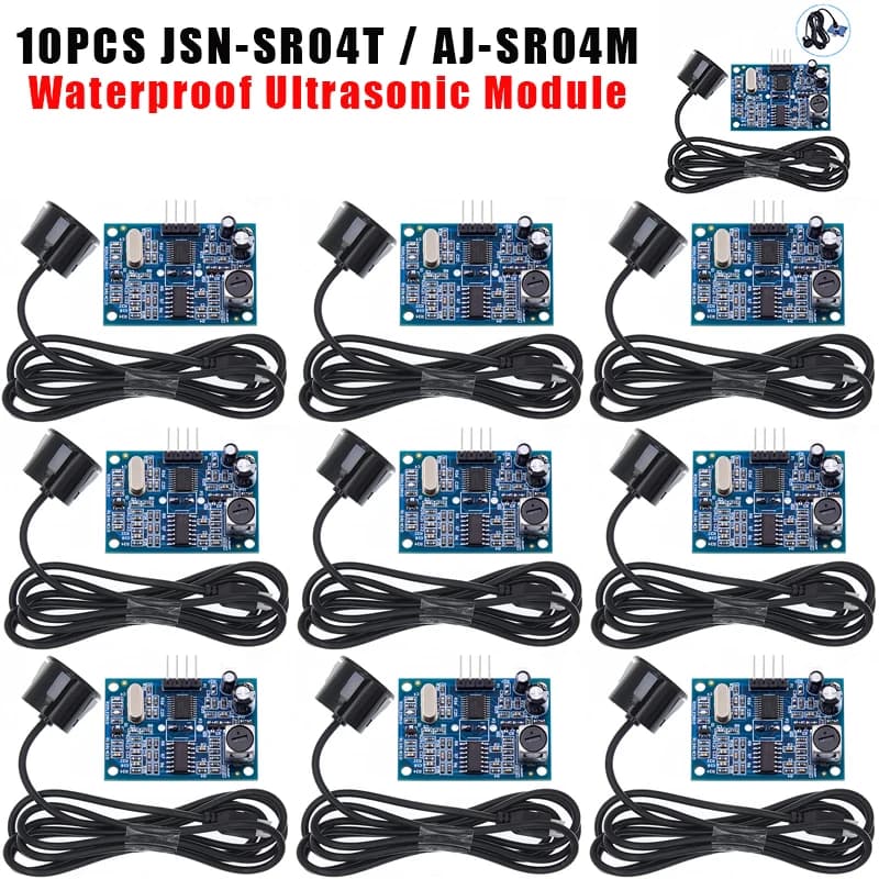 1-10PCS Waterproof Ultrasonic Module JSN-SR04T/AJ-SR04M Water Proof Integrated Distance Measuring Transducer Sensor for Arduino