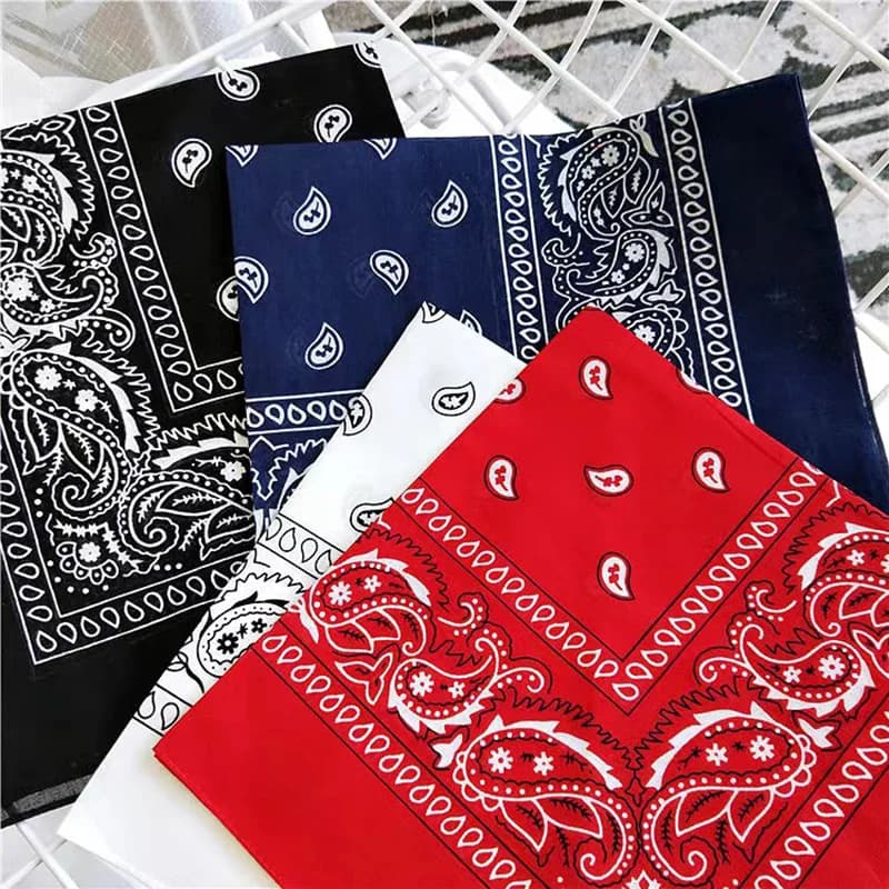 3pc Square Towel Men And Women Print Multifunctional Square Handkerchief Hip-hop Outdoor Sports Hair Band Towel
