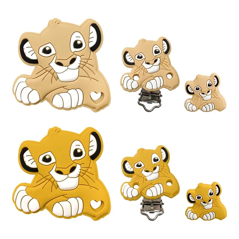 1/3/10pcs The Lion King Silicone Pacifier Clip Pacifier Chain Holder Soother Nursing Clips BPA Free Pacifier Chain Accessories