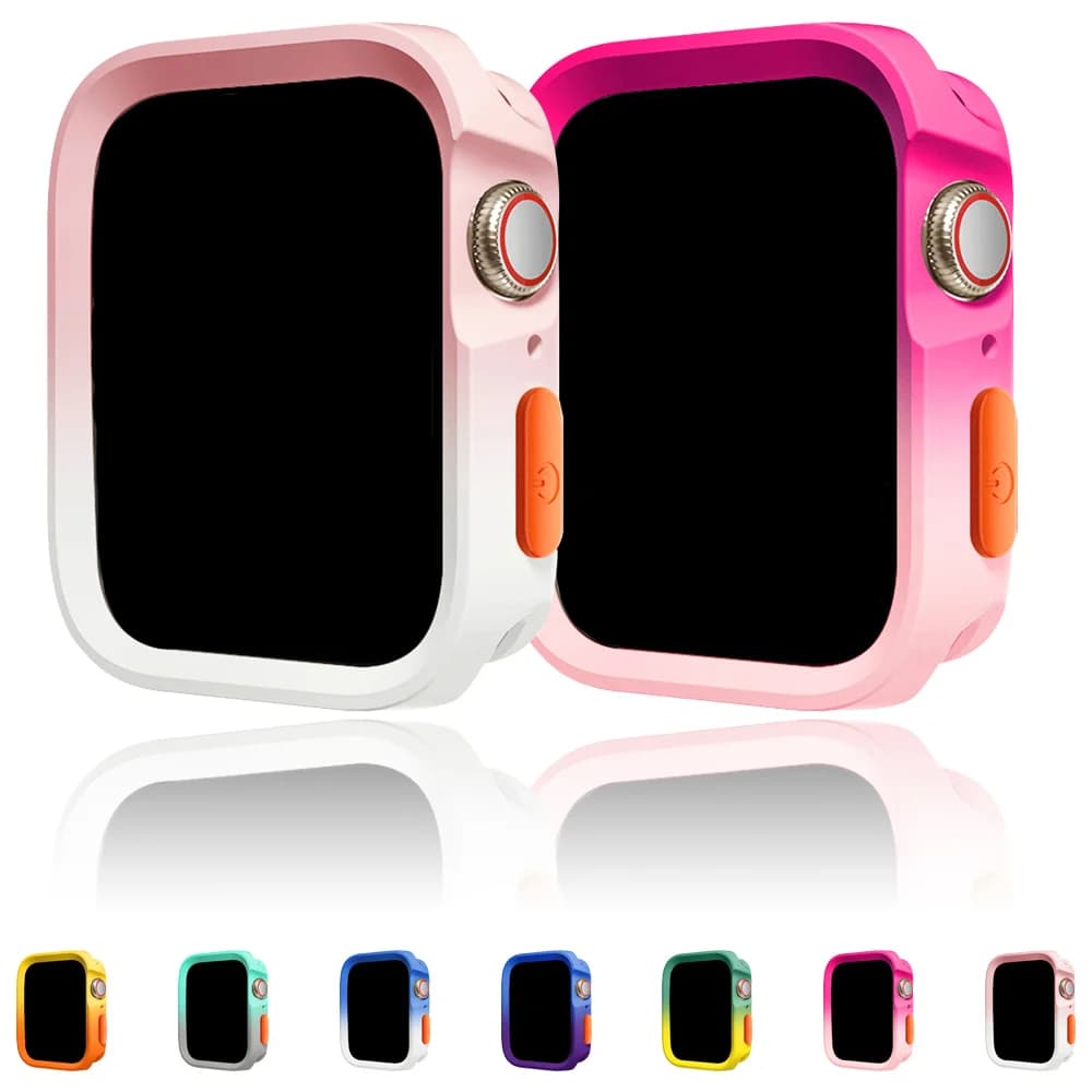 Screen Protector For Apple Watch Case 45mm 44MM 40MM 41mm Full TPU bumper Cover accessories iwatch series 9 8 7 SE 6 5 4 3