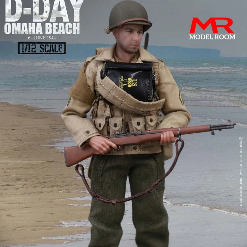 Soldier Story SSM-005 1/12 WWII US. 2nd Ranger Battalion Sergeant Action Figure 6-inch Male Soldier Action Figure Model