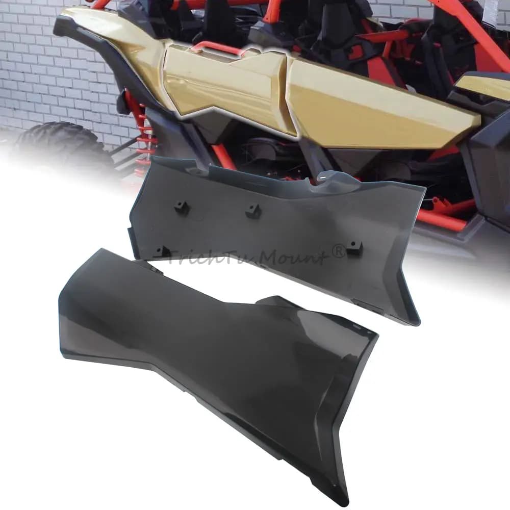 UTV Rear Door Panels Kit Compatible For Can-Am Maverick X3 MAX STD XDS XRS 4x4 Turbo TURBO RR DS 4Doors Accessories ABS Plastic