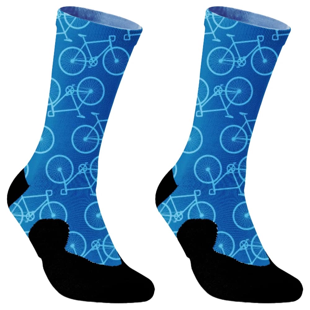 Cycling Socks For Men Women Casual Trendy Punk Cotton Socks Soccer Socks Unisex Sports Socks Street Skateboarding Compressed