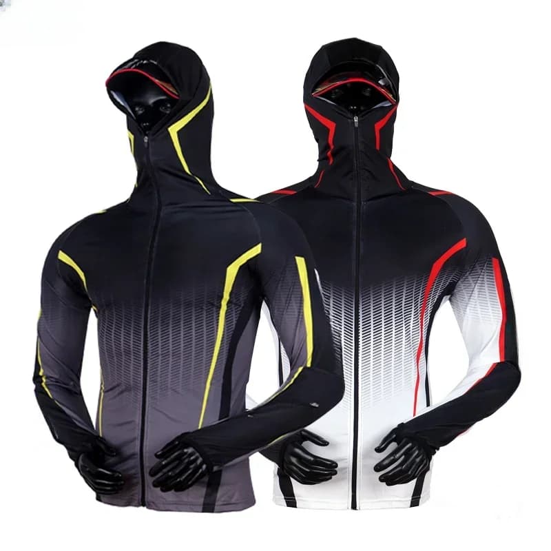 Professional Fishing Shirt  Anti-UV Sunscreen Sun Protection Face Neck Fishing Clothing Breathable Quick Dry Fishing Clothes