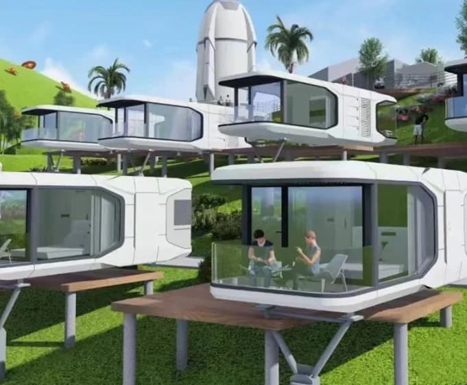 Luxury Portable Mobile Hotel Home Stay Resort Building modular Prefab House Building automation