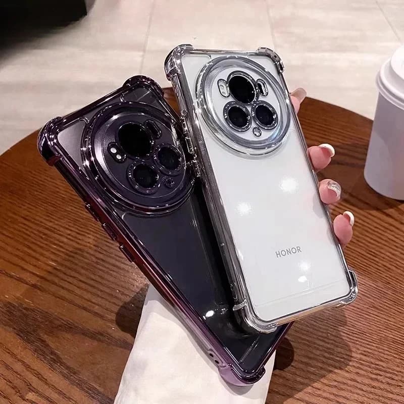 Four Corners Anti-shock Silicone Case For Honor Magic 7 Pro 6 Lite 5 4 Pro Lens Protection Plating Shockproof Protection Cover