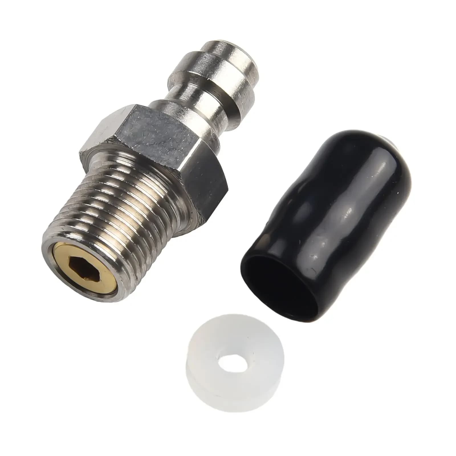 8mm Male Thread Quick Connect Valve PCP Filling With Valve M10 1/8NPT Male Connector For High Pressure Pumps Tool