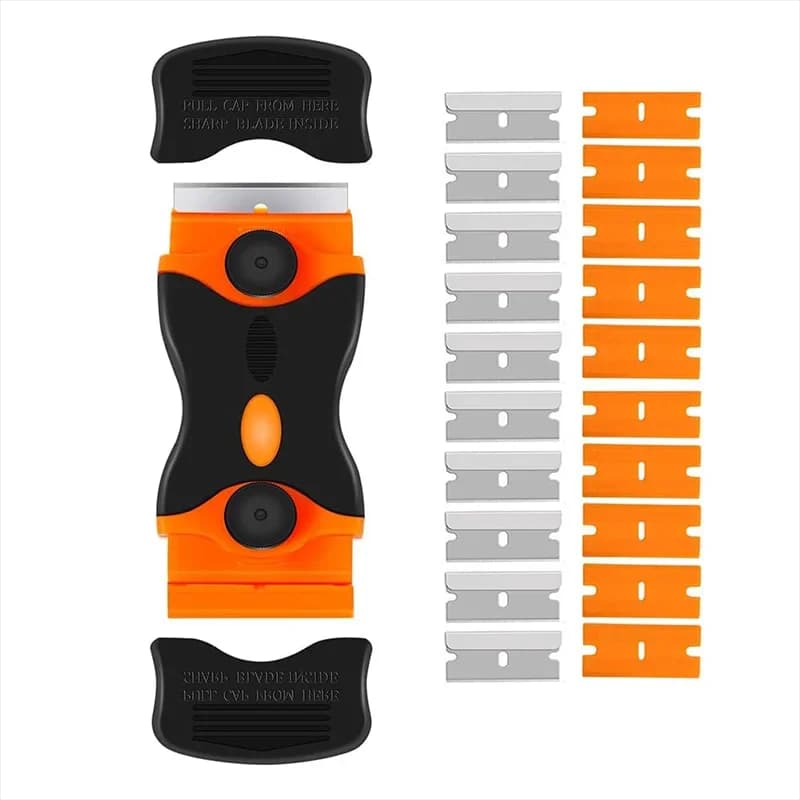 Cleaning Scraper Window Glass Ceramic Scraper Two Kinds Blade Plastic Handle Automotive Film Sticker Remover
