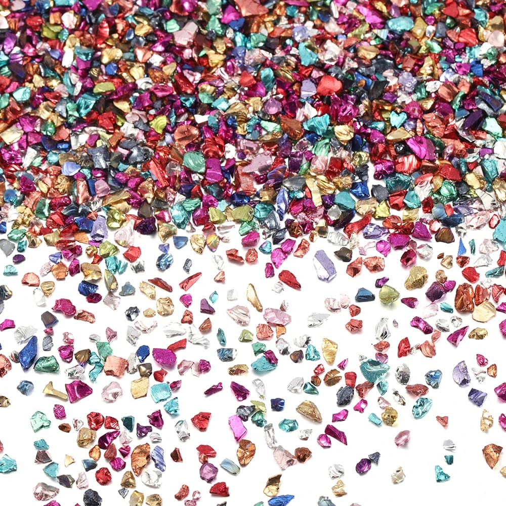20g Crushed Glass Stones 26 Colors Crystal UV Epoxy Resin Filler for DIY Crafts Nail Art Decorations Jewelry Making Mold Filling
