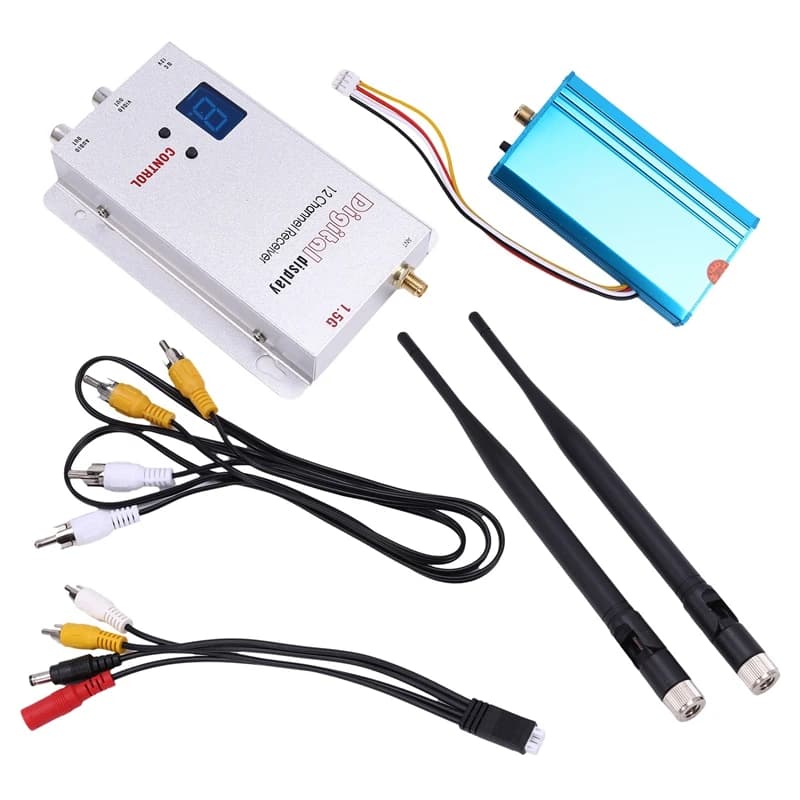 12CH 1.5G 1.5W VTX / VRX Audio Video Transmitter Receiver Module For RC FPV Long Range Airplane Multicopter Racing Drone