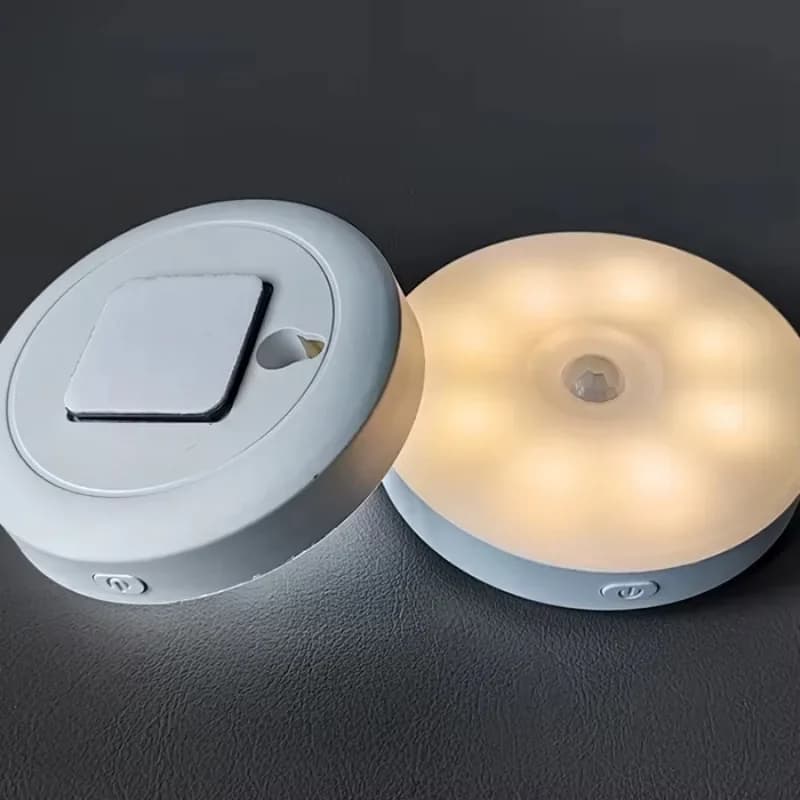 magnet usb rechargeable induction night lamp led cabinet motion sensor night light 400mah battery
