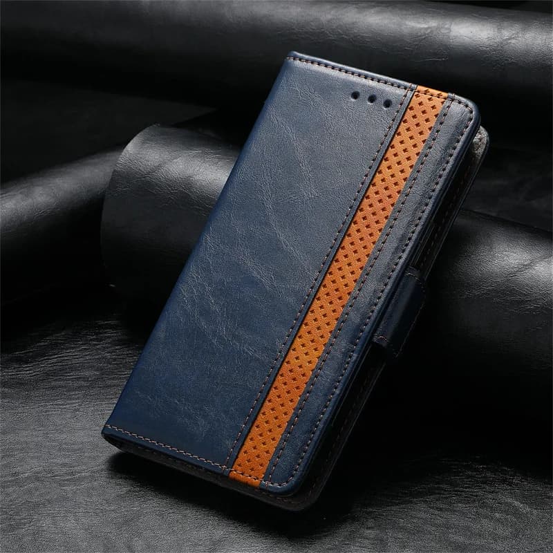Stripe Leather Case For Xiaomi Redmi Note 12 11 10 Pro Plus 12S 12C 11S 10S 11A 10C 10A 2022 5G Wallet Flip Holder Book Case