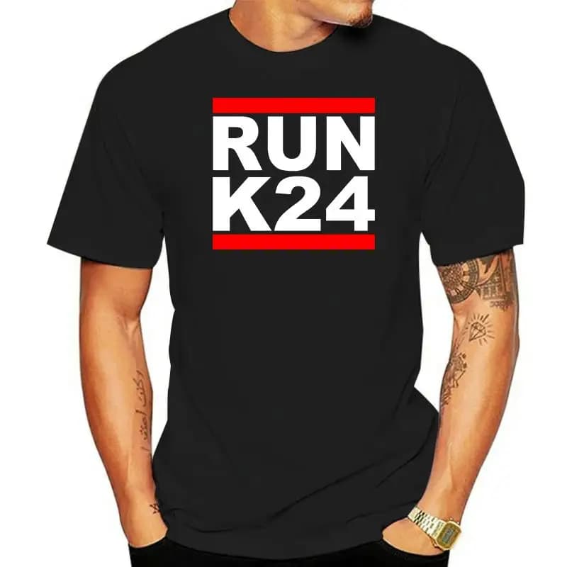 RUN K24 T-Shirt Tee Shirt Free Sticker f series jdm
