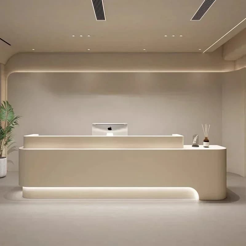 Reception Desks Counter Beauty Salon Counter Podium Front Desk Spa Luxury Escritorios De Oficina Modernos Shop Furniture