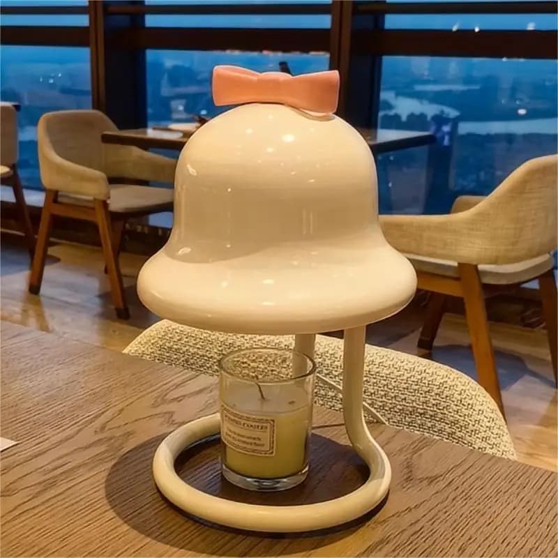 Smokeless Candle Warmer Aromatherapy Melting Wax Lamp Gift Bedroom Desk Table Lamp Candle Warmer Lamp with Brightness Control
