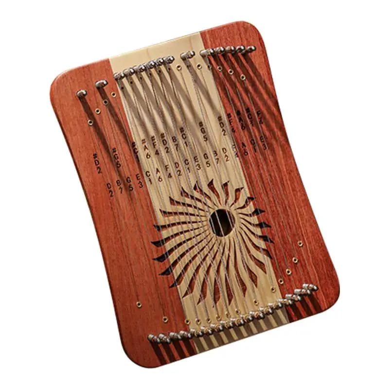 Portable Harp Instrument Professional Wooden Lyra Harp Music Enthusiasts Reusable Instrument Chromatic Scale Harp For Stringed