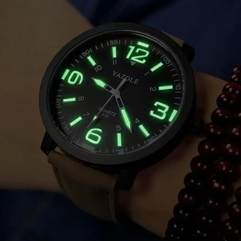 2024 New Large dial Watch Men and Women Large Frame Waterproof Luminous College wind belt Student Watches Wristwatch men
