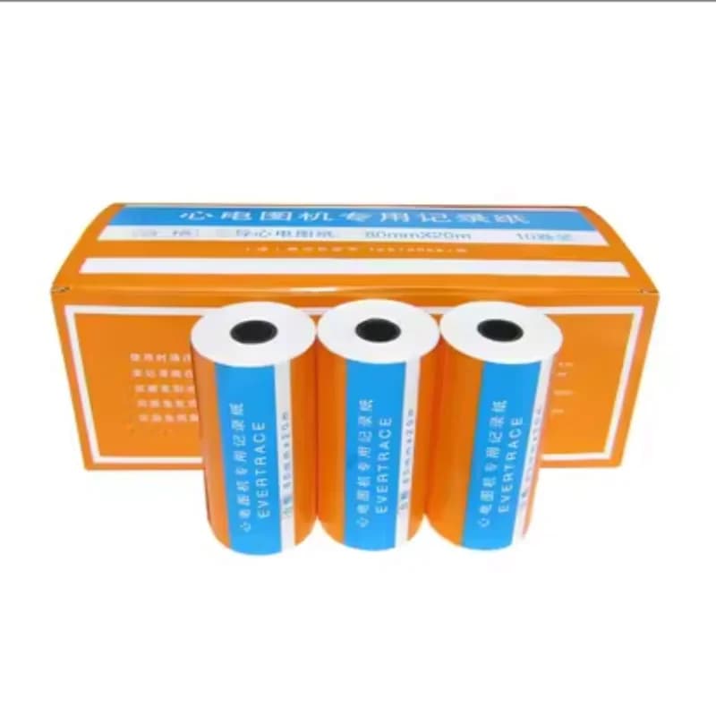 10 pieces ECG printing paper ECG drawing 80mm*20m three-lead ECG machine dedicated ECG recording paper