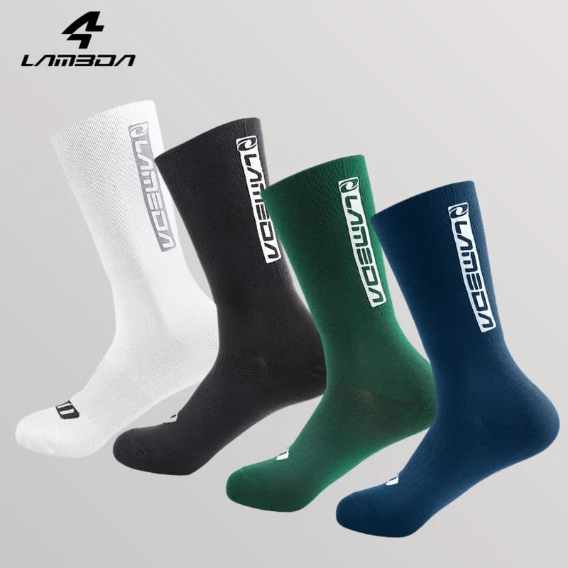 LAMEDA Cycling Socks Men Professional Compression Running Socks Non-Slip Sports Accessories Basketball Socks Football Socks Man
