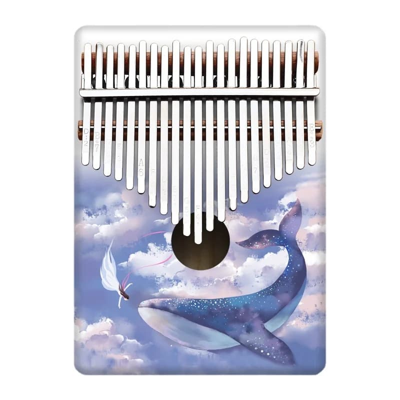 Colorful 21 Key Kalimba Kids Cartoon Thumb Piano Portable Keyboard Musical Instrument Beginners Finger Piano Children Gift Ideas